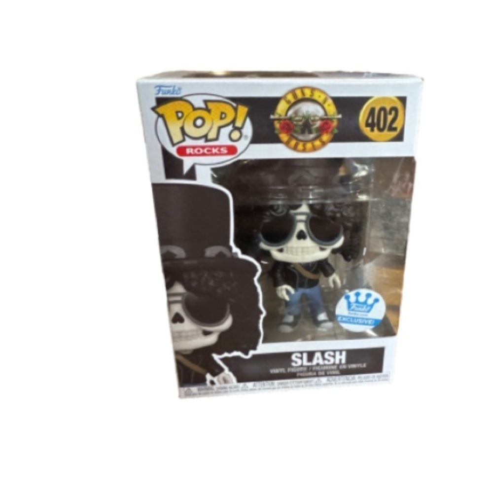 Funko Pop Rocks Slash Figure in Black and White